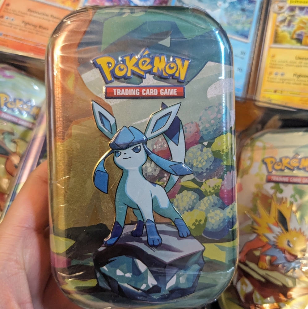 Glaceon ❄️ Mini Tin Pokemon Prismatic Evolutions pokemon card Factory Sealed NEW